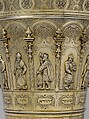 Cup with cover with Hebrew inscriptions, Joachim Michael Salecker (active 1723–52), Silver gilt, Austrian, Vienna