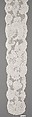 Lappet (one of a pair), Bobbin lace, Flemish