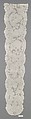 Pair of lappets, Bobbin lace, point d'Angleterre, Flemish, Brussels