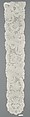 Pair of lappets, Bobbin lace, point d'Angleterre, Flemish, Brussels