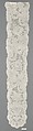Pair of lappets, Bobbin lace, point d'Angleterre, Flemish, Brussels