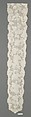 Lappet (one of a pair), Bobbin lace, French