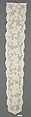 Lappet (one of a pair), Bobbin lace, French