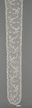 Barbe (one end), Bobbin lace, Flemish, Brussels