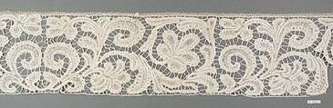 Fragment, Bobbin lace, Italian, Venice