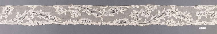 Piece, Bobbin lace, point d'Angleterre, Flemish, Brussels