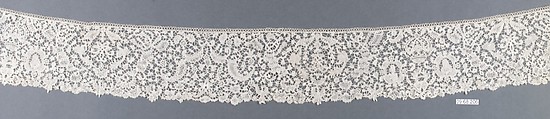 Strip, Bobbin lace, Flemish, Brussels