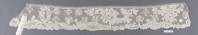Fragment of lace, Bobbin lace, point d'Angleterre, Flemish