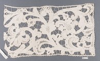Fragment, Bobbin lace, Milanese lace, Italian, Milan