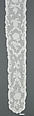 Pieced cap border with tabs, Bobbin lace, French