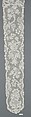 Pair of lappets, Bobbin lace, point d'Angleterre, Flemish, Brussels
