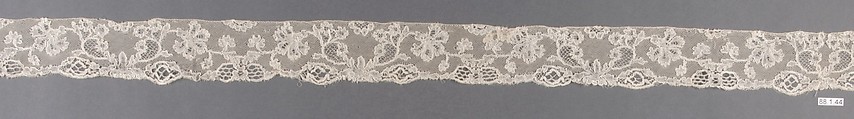Fragment, Bobbin lace, Flemish, Mechlin