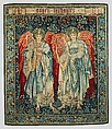 Angels Praising (Angeli Laudantes), Sir Edward Burne-Jones (figures) British, Dyed wool and silk on undyed cotton warp (15 warps per inch; 5-6 per cm.), British, Merton Abbey