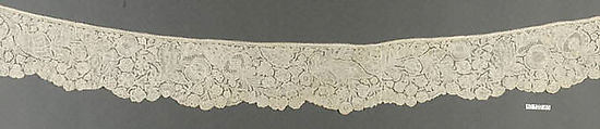 Fragment, Bobbin lace, Flemish, Brussels