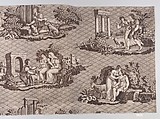 Pictorial print, Cotton, French, Nantes or Rouen