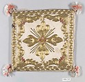 Chalice Veil, SIlk, metal thread and linen, Italian, probably Sicily
