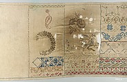 Sampler, Silk on linen, Spanish
