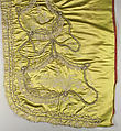Piece of a costume, Silk, metal, lace, French