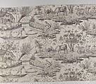 Pictorial print, Cotton, French, Alsace