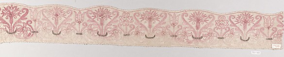 Border, Silk on linen, Italian