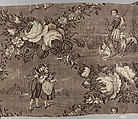 Pictorial print, Cotton, French, Alsace