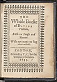 The Whole Booke of Davids Psalmes, with an embroidered cover, Printed by T.C. for the Company of Stationers  , London, 1635, Canvas worked with silk and metal threads, seed pearls; tent, Gobelin, and couching stitches, British