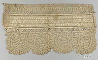Detail from a cap, Bobbin lace, Hungarian-Slovak