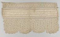 Detail from a cap, Bobbin lace, Hungarian-Slovak