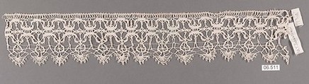 Fragment, Bobbin lace, Italian, Venice