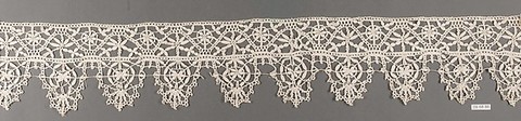 Border, Bobbin lace, Italian, Genoa