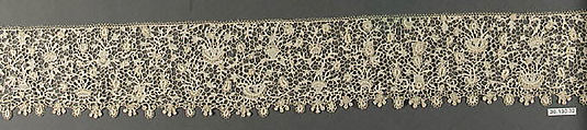 Border, Needle lace, Point de France, French or Italian