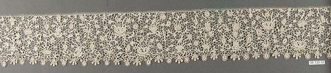 Border, Needle lace, Point de France, French or Italian