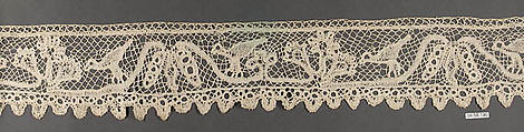 Border, Bobbin lace, Italian, Milan