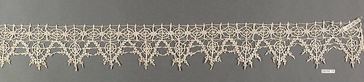 Edging, Bobbin lace, Italian, Genoa
