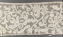 Border, Bobbin lace, Italian, Milan