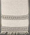 Towel, Linen, bobbin lace, Italian