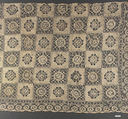 Cover fragment, Embroidered net, German or Swiss