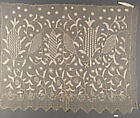 Fragment, Embroidered net, possibly Irish