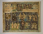 Picture, Silk, leather, metal thread, spangles, linen, British