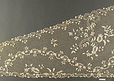 Scarf, Needle lace, point d'Argentan, French