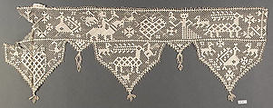 Network, Embroidered net, Italian