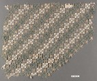 Piece, Embroidered net, Italian