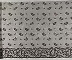 Veil, Bobbin lace, French, Chantilly