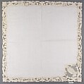 Napkin (from a set of table linens), Linen, needle lace, Belgian