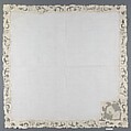 Napkin (from a set of table linens), Linen, needle lace, Belgian