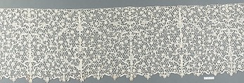 Part of a flounce, Needle lace, possibly French