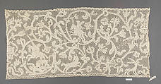 Piece, Bobbin lace, Milanese lace, Italian or Belgian