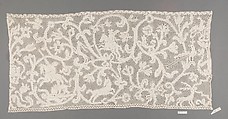 Piece, Bobbin lace, Milanese lace, Italian or Belgian