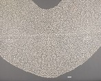 Cape, Needle lace, Point plat, Italian, Venice