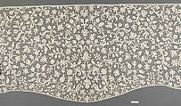 Shaped panel, Needle lace, French or Italian
